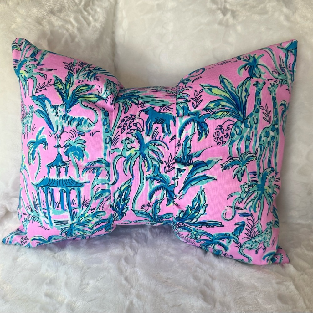 Lilly Pulitzer Bow Pillow Handmade